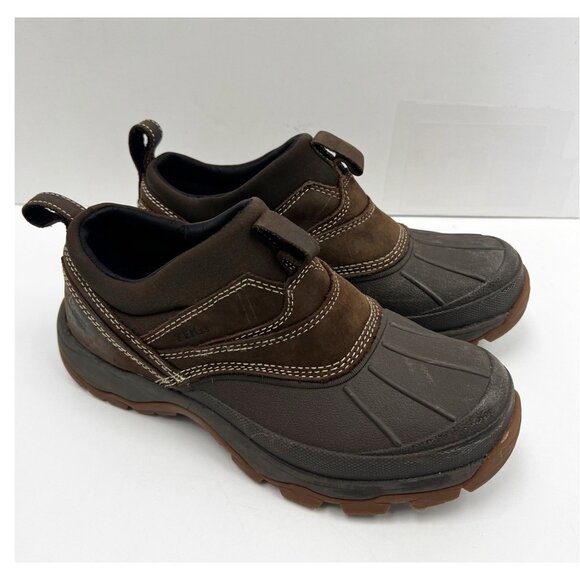 LL Bean Storm Chaser Tek 2.5 Boots Mens Sz 7 US Brown Slip On Outdoors Workwear - Picture 1 of 14